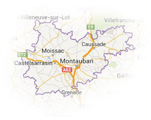 ADSISAP : Zone d'intervention Tarn et Garonne